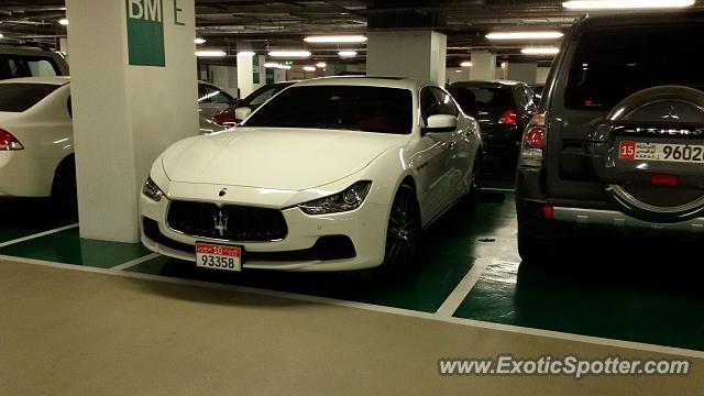 Maserati Ghibli spotted in Abu Dhabi, United Arab Emirates