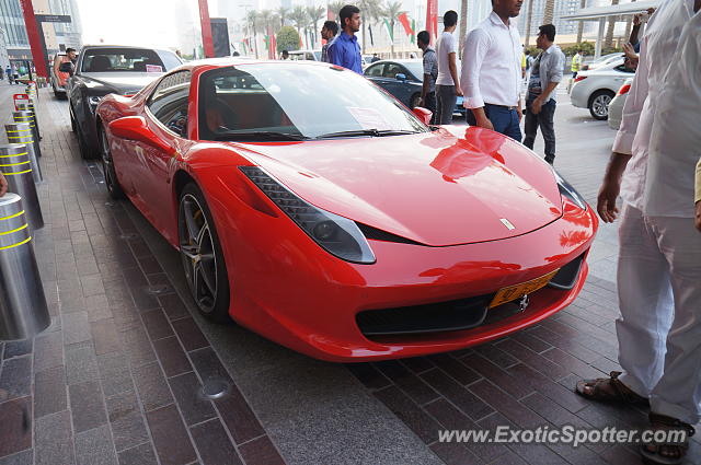 Ferrari 458 Italia spotted in Dubai, United Arab Emirates