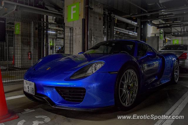 Porsche 918 Spyder spotted in Tokyo, Japan