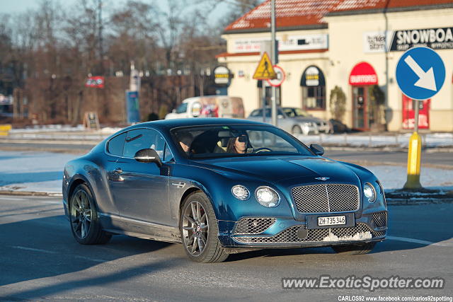 Bentley Continental spotted in Warsaw, Poland