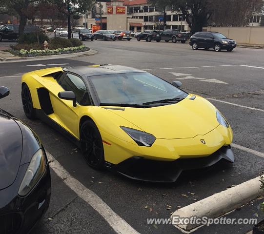 Lamborghini Aventador spotted in Dallas, Texas