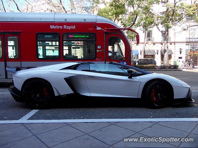 Lamborghini Aventador spotted in Beverly Hills, California