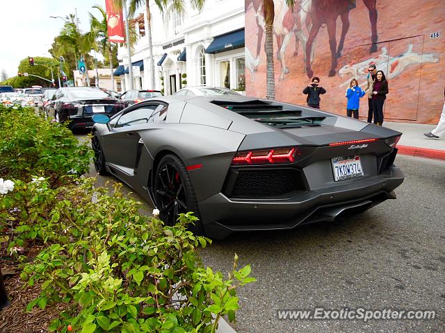 Lamborghini Aventador spotted in Beverly Hills, California