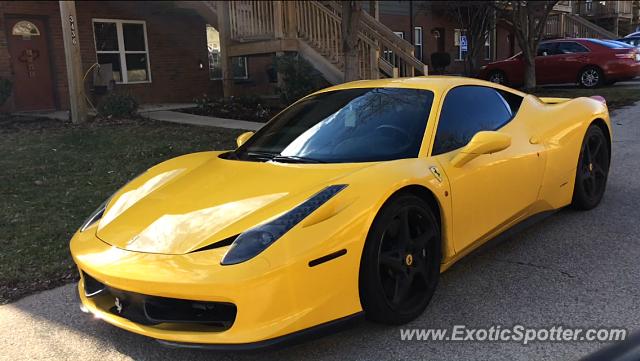 Ferrari 458 Italia spotted in Bloomington, Indiana