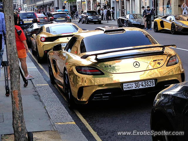 Mercedes SLS AMG spotted in London, United Kingdom