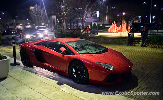 Lamborghini Aventador spotted in Charlotte, North Carolina