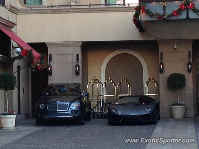 Lamborghini Aventador spotted in Beverly Hills, California