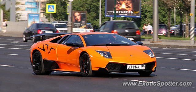 Lamborghini Murcielago spotted in Moscow, Russia