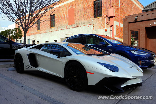 Lamborghini Aventador spotted in Beverly Hills, California