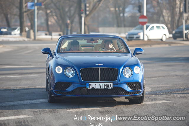 Bentley Continental spotted in Warsaw, Poland