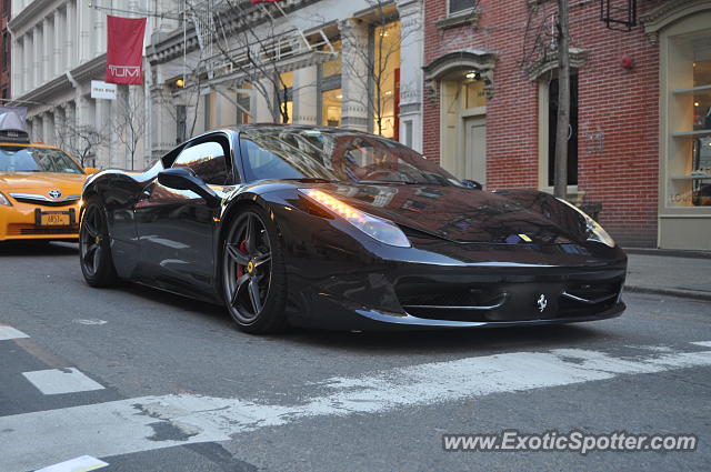 Ferrari 458 Italia spotted in Manhattan, New York