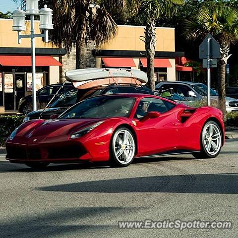 Ferrari 488 GTB spotted in Miami, Florida