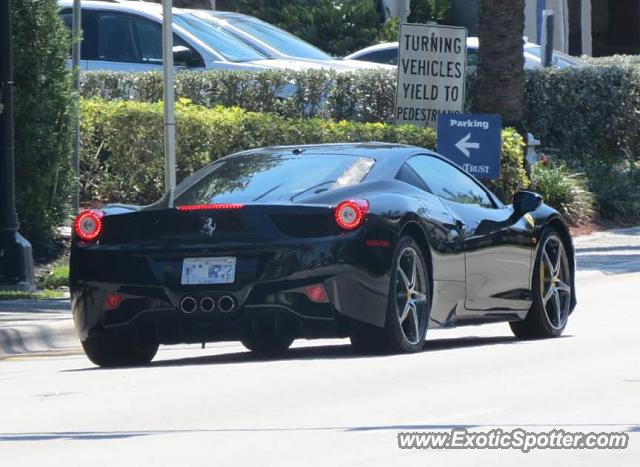 Ferrari 458 Italia spotted in Bal Harbour, Florida