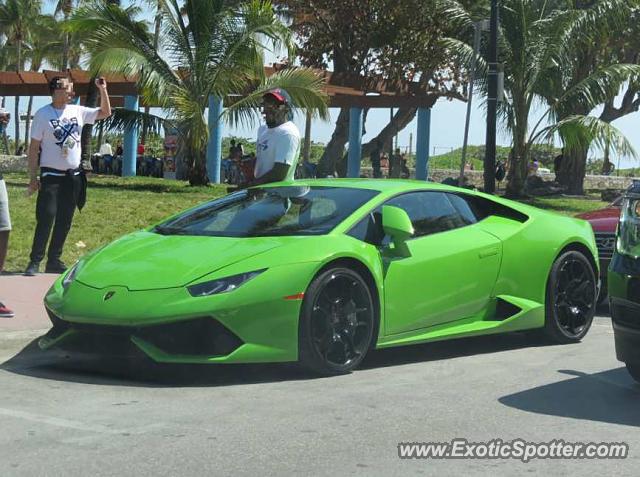 Lamborghini Huracan spotted in Miami Beach, Florida