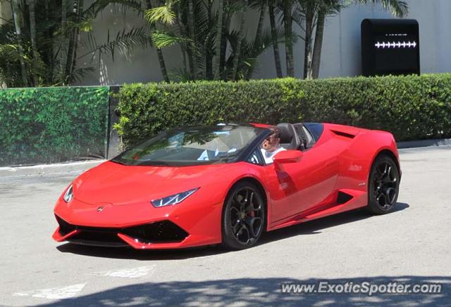 Lamborghini Huracan spotted in Bal Harbour, Florida