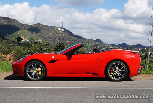 Ferrari California spotted in Hollywood, California