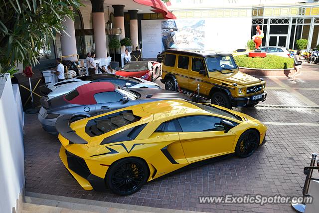 Lamborghini Aventador spotted in Cannes, France