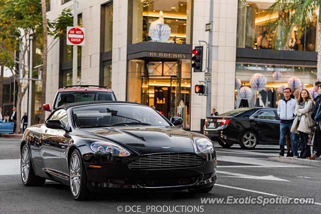 Aston Martin DB9 spotted in Los Angeles, California