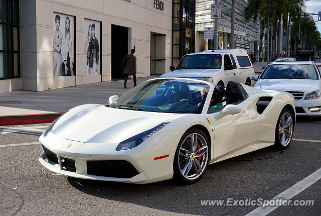 Ferrari 488 GTB spotted in Beverly Hills, California