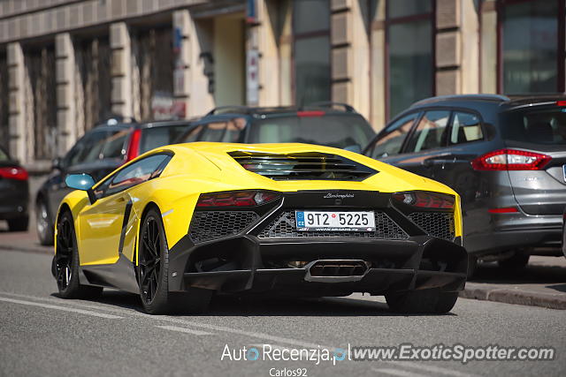 Lamborghini Aventador spotted in Warsaw, Poland