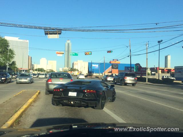 Lamborghini Aventador spotted in Houston, Texas