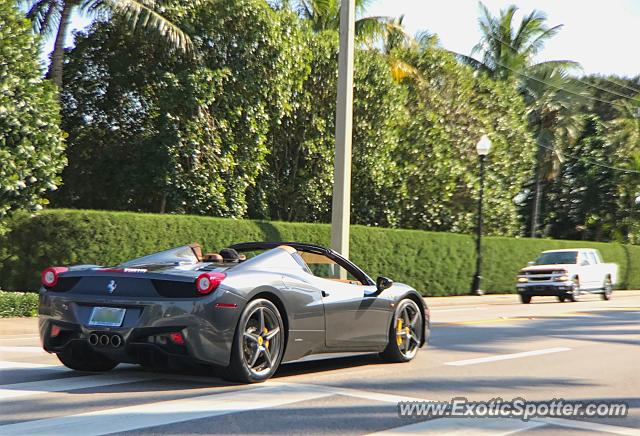 Ferrari 458 Italia spotted in Palm Beach, Florida