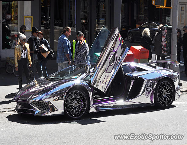 Lamborghini Aventador spotted in Manhattan, New York