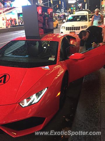 Lamborghini Huracan spotted in New York City, New York