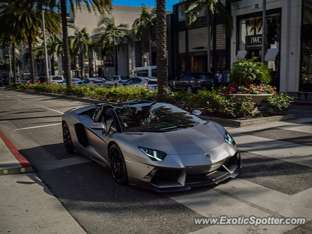 Lamborghini Aventador spotted in Beverly Hills, California