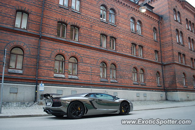 Lamborghini Aventador spotted in Stockholm, Sweden