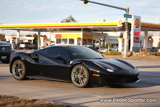 Ferrari 488 GTB spotted in Northbrook, Illinois