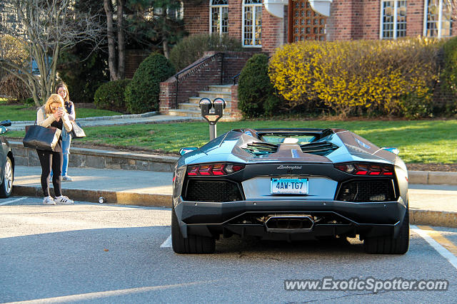 Lamborghini Aventador spotted in Greenwich, Connecticut