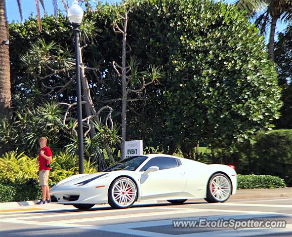 Ferrari 458 Italia spotted in Palm Beach, Florida