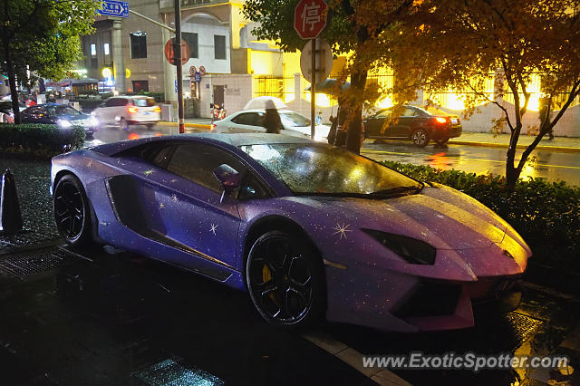 Lamborghini Aventador spotted in Shanghai, China