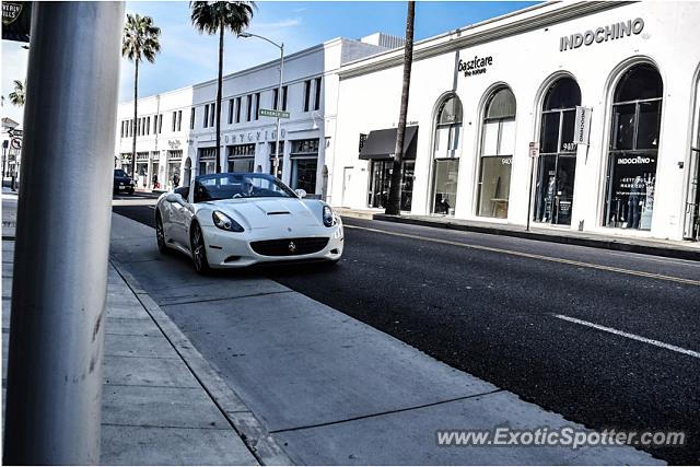 Ferrari California spotted in Beverly Hills, California