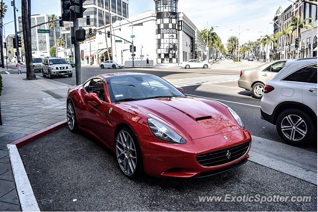 Ferrari California spotted in Beverly Hills, California