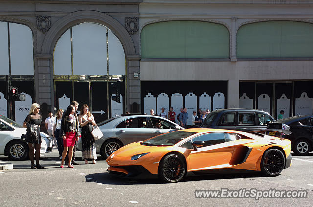 Lamborghini Aventador spotted in London, United Kingdom