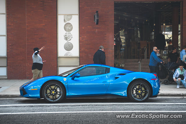 Ferrari 488 GTB spotted in Chicago, Illinois