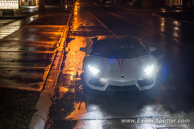 Lamborghini Aventador spotted in Birmingham, Michigan