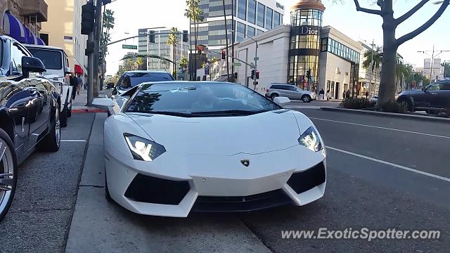 Lamborghini Aventador spotted in Beverly Hills, California