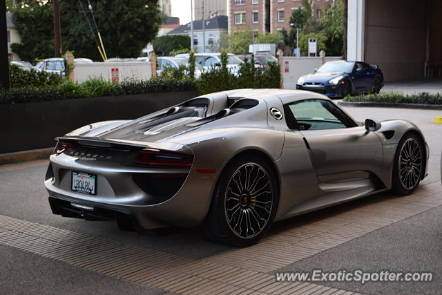 Porsche 918 Spyder spotted in Beverly Hills, California