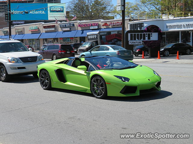 Lamborghini Aventador spotted in Atlanta, Georgia