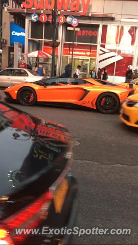 Lamborghini Aventador spotted in Manhattan, New York