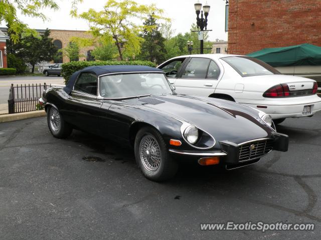 Jaguar E-Type spotted in Barrington, Illinois