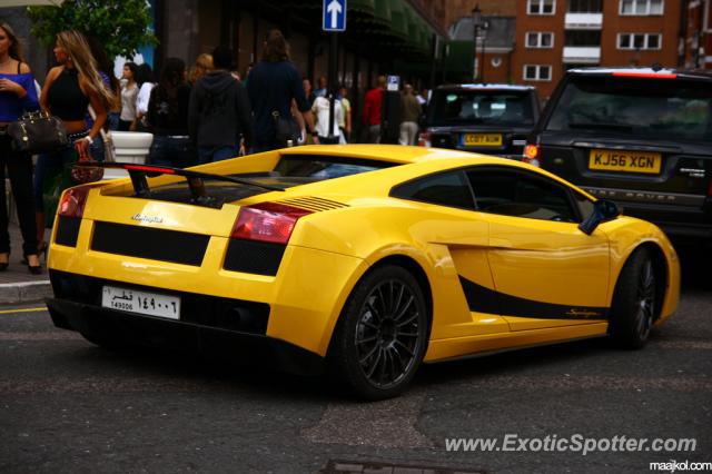 Lamborghini Gallardo spotted in London, United Kingdom