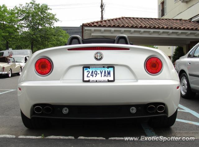 Alfa Romeo 8C spotted in Greenwich, Connecticut