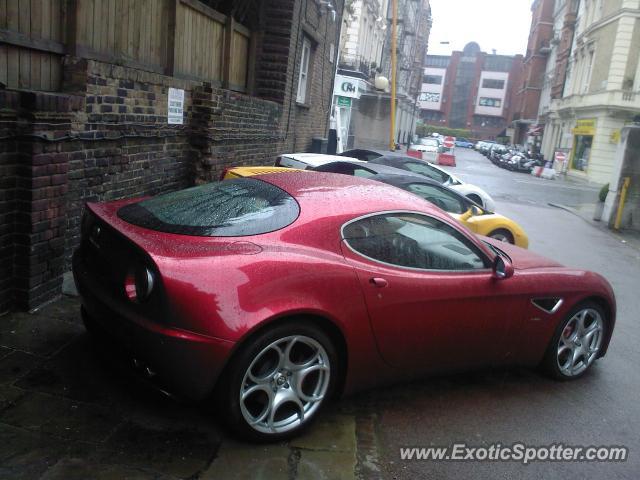 Alfa Romeo 8C spotted in London, United Kingdom