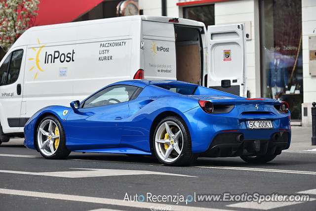 Ferrari 488 GTB spotted in Warsaw, Poland