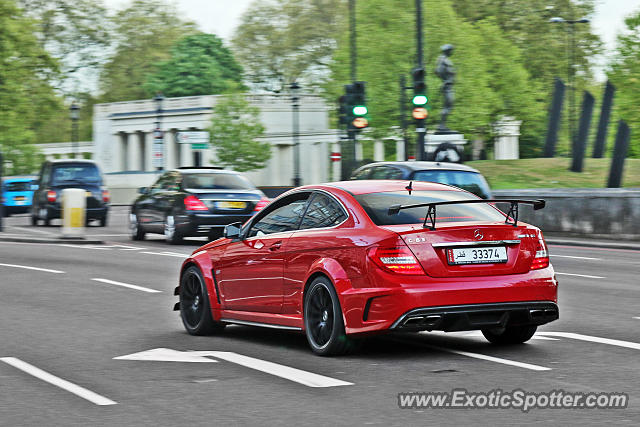 Mercedes C63 AMG Black Series spotted in London, United Kingdom