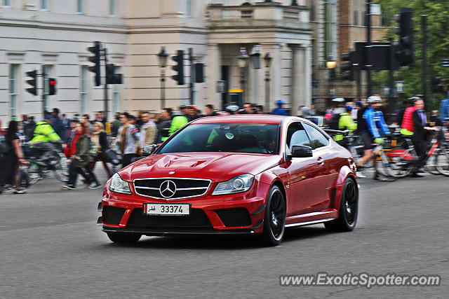 Mercedes C63 AMG Black Series spotted in London, United Kingdom